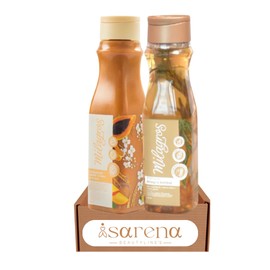 Isarena Beautyline´s 2 Pack para Cabellos Milagros Hair Tratamiento de Frutas [500ml]+ Shampoo herbal Milagro Herbal [450ml] Hair Mask Hair Care Colombia Crecimiento y Anticaida Capilar