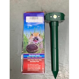 2025 Upgraded Mole Repellent Solar Powered,Ultrasonic Gopher Vole Repellent Outdoor with Flashing LED,Waterproof Sonic Spikes Get Rid for Squirrel,Rat,Mice,Rodent,Skunk,Repellent for Lawns Yard (1)