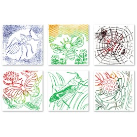 Roylco R-5843 Bugs Rubbing Plates, 0.25" Height, 10.5" Wide, 8" Length (6 per Package)