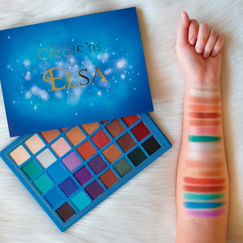 Beauty Creations paleta de sombras Elsa 35 tonalidades color de