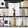 betensh Sliding Door Lock Square Pocket Door Lock with Invisible