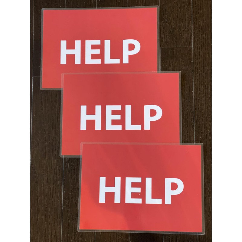 Help & OK Sign for Emergency Use for Home and