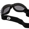 Birdz Eyewear Eagle Motorcycle Goggles (Black Frame/Polarised Smoke Lens)