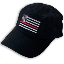 Rothco Mesh Back Thin Red Line Tactical Hat Firefighter Fireman Gifts Gear Cap