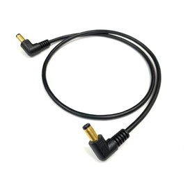 Pro Cable All Non-Plated! DC cable for compact effectors and power supplies (both end L-shaped plug) (5.9 inches (15 cm)