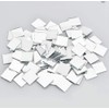 Self Adhesive Real Glass Silver Mirrors Mosaic Tiles Sticker for