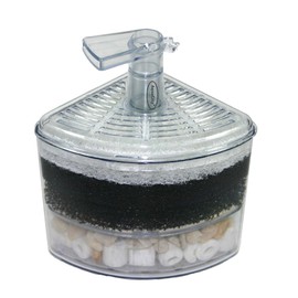 Aquapapa Corner Filter Bio Sponge Ceramic Air Pump Driven for Fry Shrimp Nano Fish Tank Aquarium XY-2008 (Ship from CA USA)