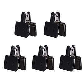 Pastillas de freno de disco, 5 pares de resina con resorte a presión, Repuestos para bicicleta, for ciclistas urbanos, montaña y reparación rápida