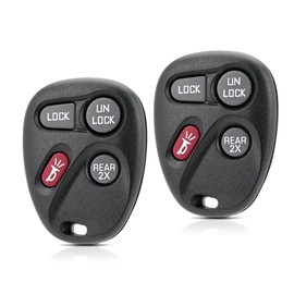 Remote Key Fob Replacement Car Key for 2000 Chevy Astro Blazer/ GMC Jimmy Safari/ Oldsmobile Bravada 1998 1999 2000 2001 Keyles Entry Remote Key KOBUT1BT,15732805 (Pack of 2