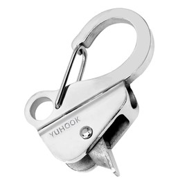 asdmm Boat Anchor Hook Knotless System, Stainless Steel Cam Cleat Rope Lock with Quick Release, Adjustable for Kayak Pontoon RV Jon Boat Camping, Holds 9000 Lbs Fits 3/8" to 5/8" Rope (2) (1)