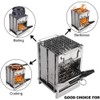Camping Wood Burning Stove,Stainless Steel Compact Portable Foldable Camping with