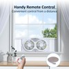 shinic Window Fan with Reversible Airflow Quiet, Twin 9" Blades,