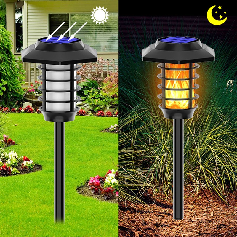 Solar Garden Lights Outdoor Waterproof Landscape Lighting Torches Garden Lights