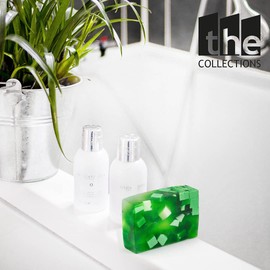 The Collections Handmade Glycerin Soap for Body, Hair, and Face - Coconut - Alcohol and Paraben Free, Vegan, Hypoallergenic Natural Soap