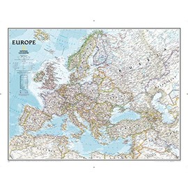National Geographic: Europe Classic Wall Map - Laminated (30.5 x 23.75 inches) (National Geographic Reference Map)