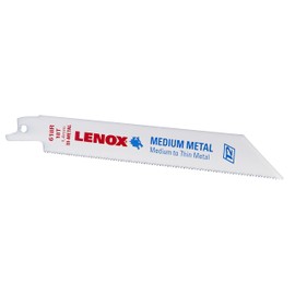LENOX Tools Reciprocating Saw Blades, Metal Cutting, 6-Inch, 18TPI, 25-Pack (20529-B618R)