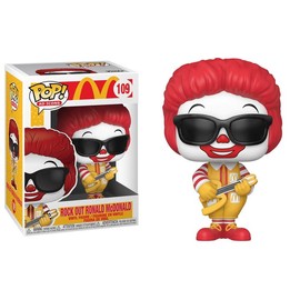 Funko Pop McDonald's + Protector: Pop! Ad Icons Vinyl Figure (Gift Set Bundled with ToyBop Box Protector Collector Case) (Rock Out Ronald with Guitar)