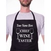 Print4U Personalise This Apron Chief Wine Taster Any Name Here