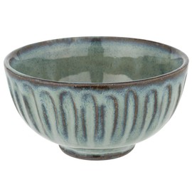 Tatara 21453 Rice Bowl, 8.5 fl oz (250 cc), Rice Bowl, Shogi Kiln Hensei Blue Pottery, Made in Japan