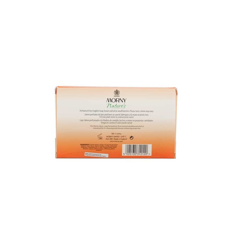 Morny Fine Soap Triple Pack - Sandalwood (3 x 100g)