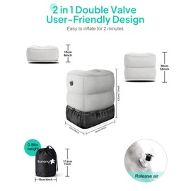 Relax and Stretch Out During Long Flights with This Inflatable Rest Pillow (J16)