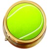 Tennis Ball Brass Pill Box