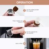 JTLB Reusable Coffee Capsule, 304 Stainless Steel Filter Pod, for