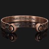 Mens Pure Copper Bracelet Magnetic Copper Bangle Cuff 6 Powerful