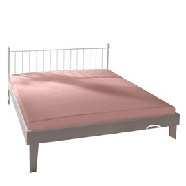 Bassetti P5/746 9235195 Fitted Sheet Plain Pink Cotton/Elastane 180 cm x 200 cm 200 cm x 220 cm