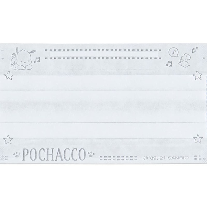Sanrio 815225 Non-Woven Mask, For Adults, 30 Pieces, Boxed, Pochacco