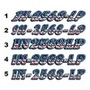 cbcdecals - Custom Boat Registration Numbers "American flag" (Set Of