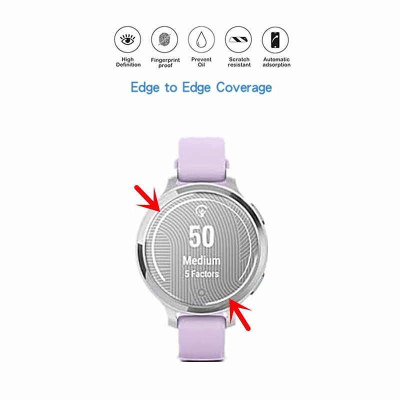 MIHENCE Screen Protector Compatible for Garmin Lily 2 Active Smartwatch,