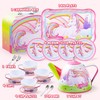 JOYIN 35Pcs Unicorn Tea Party Set for Little Girls, Tin