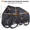 Bike Cover for Transport on Rack 2 Bikes 800D Oxford