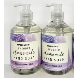 Trader Joe's 2x Trader Joe's Lavender Chamomile Hand Soap Body Wash NEW