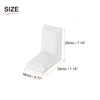 DTGN 29x29x18mm(LxWxH) Plastic Corner Brackets -4Pack - Good for Furniture