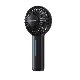 YABLAM 2 IN 1 Rechargeable Portable Fan, Mini Lightweight Handheld Fan with 3 Wind Modes,Pocket Design, Personal Fans for Girls Women Men Outdoor Travel Light Black