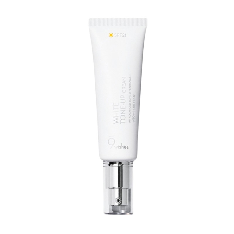 Nine Wishes Vegan White Tone-Up Cream 50ml+50ml Pigment-free UV protection