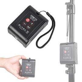 Came-TV Mini V Mount Battery 99Wh 15A Draw Rechargeable with 2 D-TAP & 1 USB for Blackmagic BMPCC 4k/6K Pro/Sony FX6/Red Komodo/Canon C70/Z cam E2,Video Lights,Monitors,Tablets and Smart Phone
