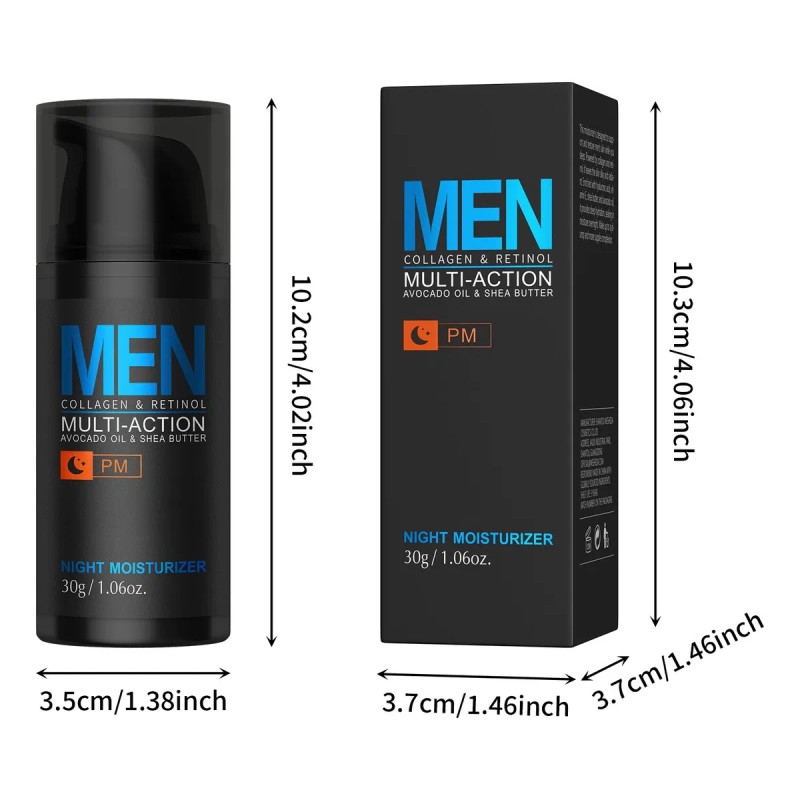 Crema Hidratante Nocturna Multiefecto Para Hombre 30 G