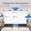40 Inch Retractable Projector Screen for Car with Adjustable Loops