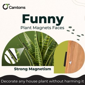 Plant Magnets, Magnetic Plant Charms, Plant Eyes Magnets, Plant Magnet Eyes, Plant Magnets for Potted Plants, Magnet Plants, Plant Face Magnets, Magnetic Plants (15 pcs)
