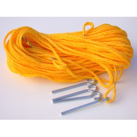 Home Court Grass Setup Rope Boundary 30x60' - M25 (Yellow)