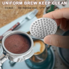 NAYSAYE 53mm Metal Coffee Filter, Reusable Stainless Steel Espresso Accessories, Suited for Portafilter Filter Basket, Gifts for Coffee Lovers