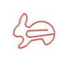 100pcs Paper Clips Prevent Slip Cute Rabbit Shaped Decorative Bookmark