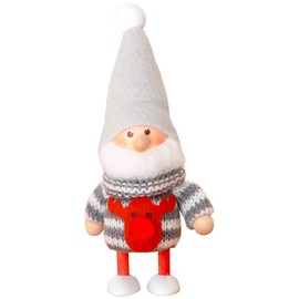 NORDIKA nisse Nordic Christmas Wooden Doll (Knit Sweater Santa (Reindeer) / NRD120606)