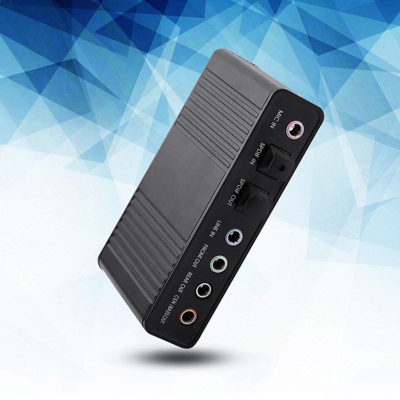 USB 5.1 Audio Sound Card 6 Channel Sound Card Built