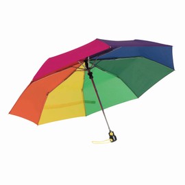 Vertrieb durch Preiswert & Gut Folding Umbrella Automatic with Rainbow Colour Umbrella Diameter 96 cm, rainbow