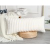 PANOD Faux Fur Decorative Lumbar Throw Pillow Covers 14 x