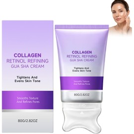 Crema Facial Con Gua Sha, Crema Hidratante Con ColáGeno Y Retinol Para Reafirmar La Piel Del Cuello (1PC)